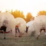 Jeu de football à bulles