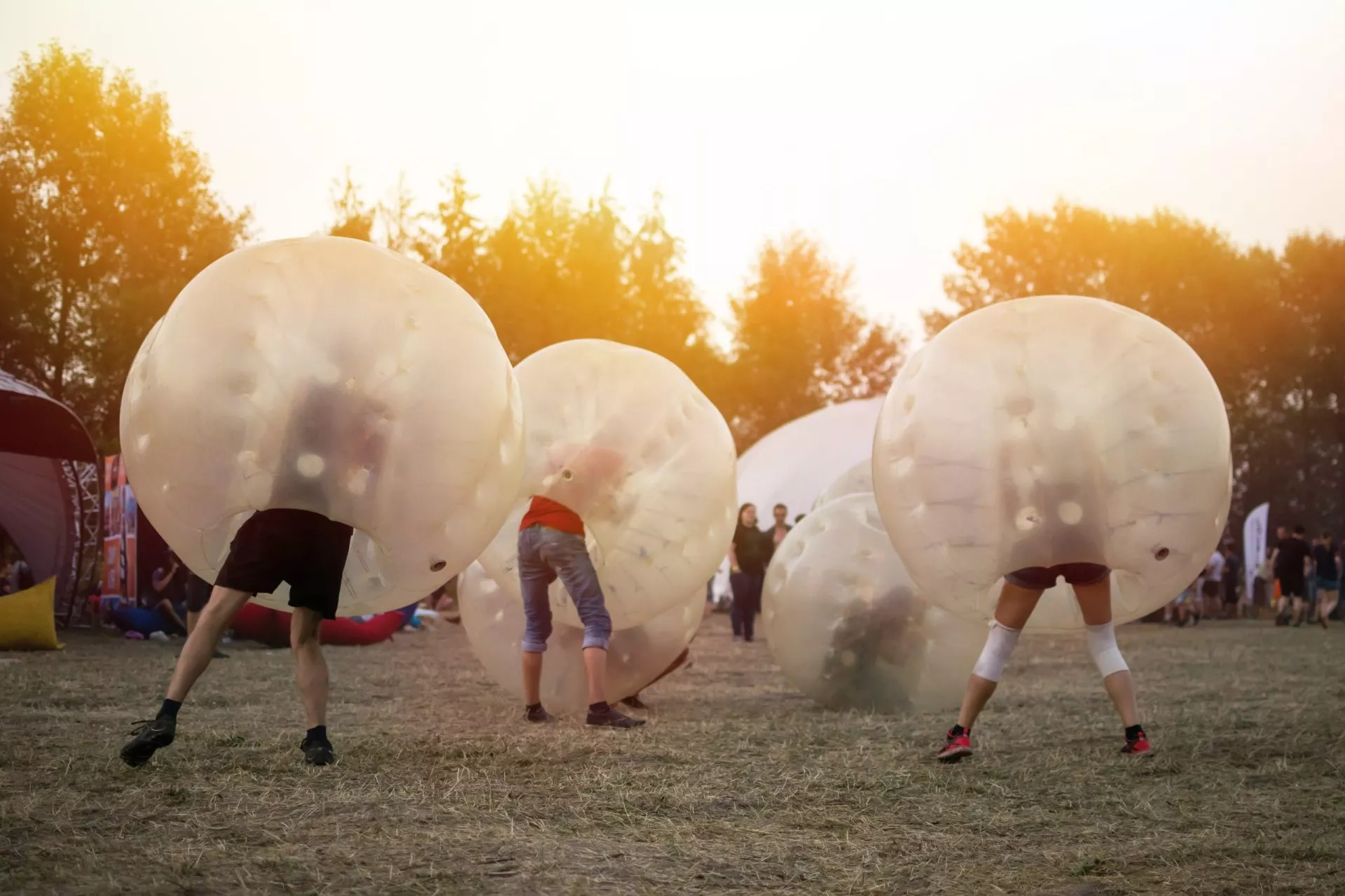 Bubble football game