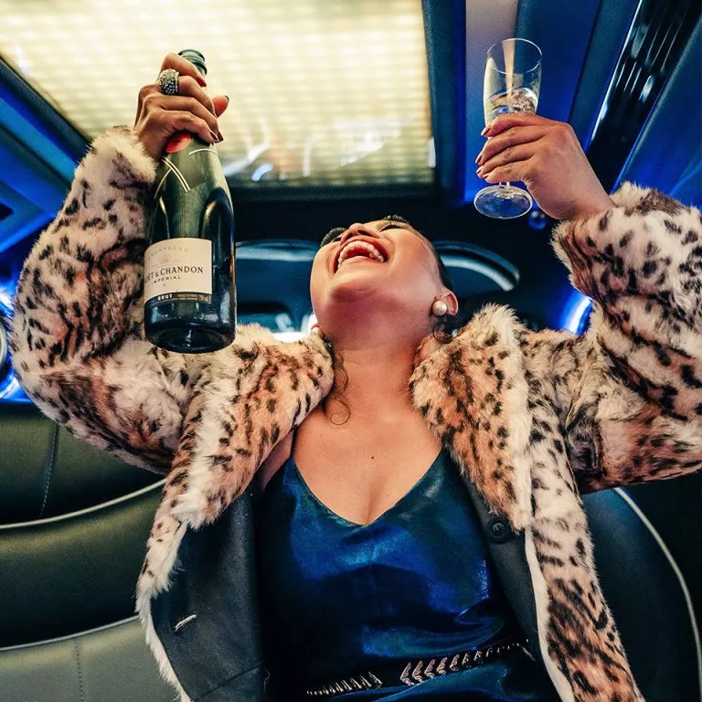 Party in einer Limousine